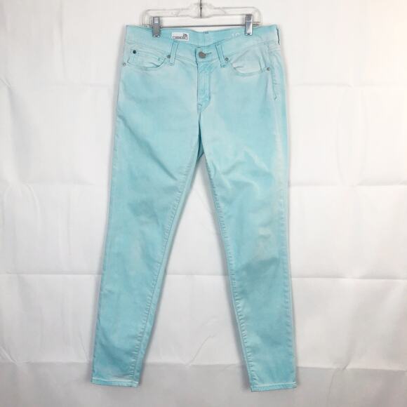 GAP Legging Jean Sky Blue Mid-Rise Wash Jeans Size 28 - Picture 1 of 13
